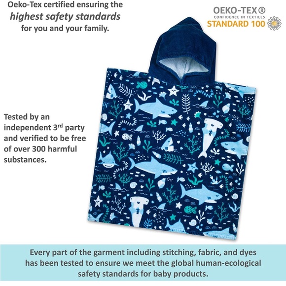 Baba & Bear Kids Hooded Towel - Picture 4 of 11